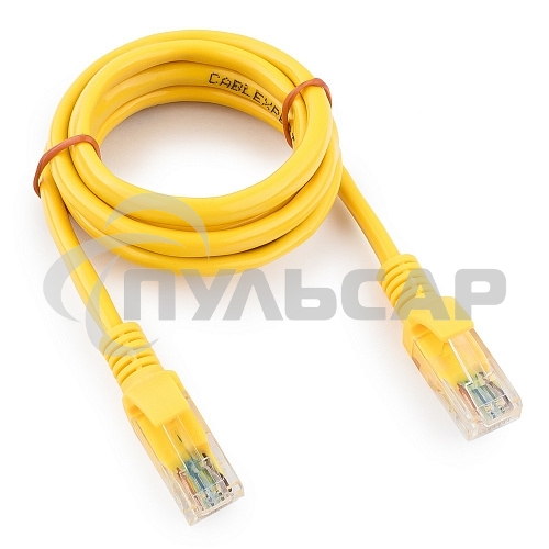 Патч-корд UTP Cablexpert кат.5e, 1м, литой, многожильный (желтый)