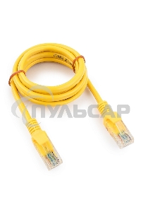 Патч-корд UTP Cablexpert кат.5e, 1м, литой, многожильный (желтый)