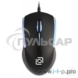 Мышь проводная Oklick 245M черный, 1000 dpi, USB, кнопки - 3