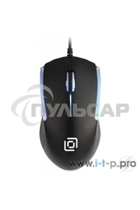 Мышь проводная Oklick 245M черный, 1000 dpi, USB, кнопки - 3