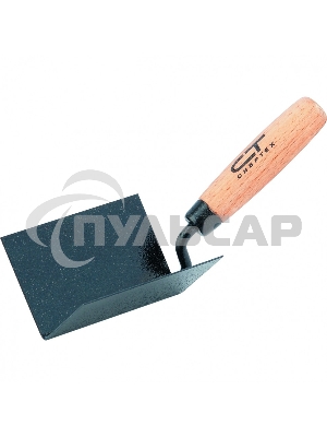 Кельма СИБРТЕХ угловая, 110x75x75 мм, стальная, для внутренних углов, буковая ручка СИБРТЕХ 86309