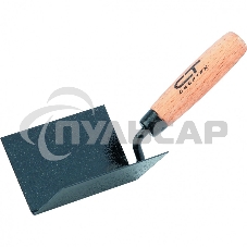 Кельма СИБРТЕХ угловая, 110x75x75 мм, стальная, для внутренних углов, буковая ручка СИБРТЕХ 86309 Кельма СИБРТЕХ угловая, 110x75x75 мм, стальная, для внутренних углов, буковая ручка СИБРТЕХ 86309