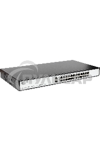 Неуправляемый PoE-коммутатор ORIGO OS1226P/285W/A1A 24x100Base-TX PoE+, 2x1000Base-T, PoE-бюджет 285 Вт, корпус металл