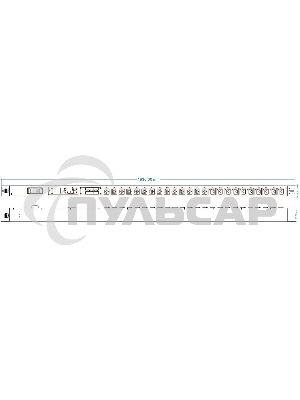 Блок распределения питания Powercom PDU-32AVMS24-14C3-10C9-1P