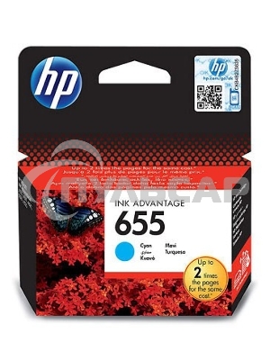 Картридж струйный HP 655 CZ110AE голубой для HP DJ IA 3525/4615/4625/5525/6525 (600стр.)