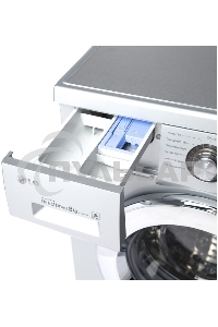 Стиральная машина LG F1296TD4 серебристый, загрузка фронтальная 8 кг, 1200 об/мин, класс: А