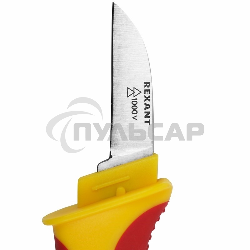Нож монтажника, нержавеющая сталь, прямое лезвие Rexant