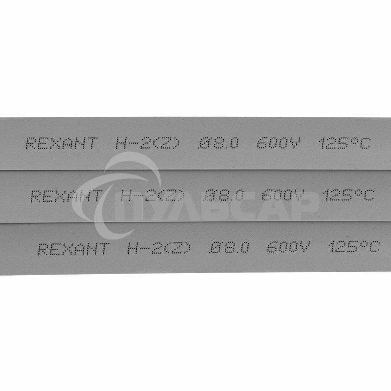 Термоусаживаемая трубка Rexant 8,0/4,0 мм, серая, упаковка 50 шт. по 1 м