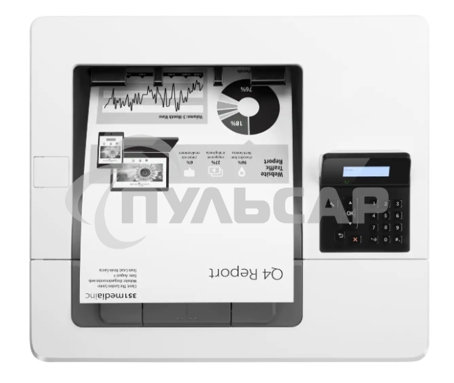 Принтер лазерный HP LaserJet Pro M501dn (J8H61A), A4, ч/б, печ. до 45 стр/мин., 600 x 600 dpi, USB, RJ-45, Air Print