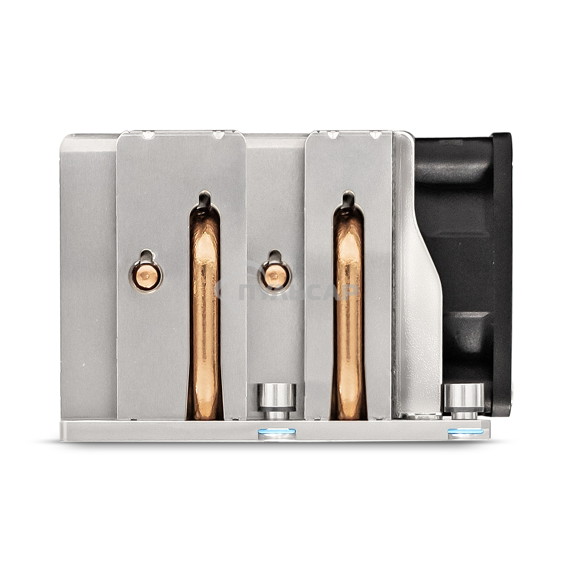 Кулер для процессора ExeGate ESNK-P0068AP4.PWM.2U.3647.Cu серебристый/черный, 60 мм, алюминий/медь, 6800 об/мин, 52 дБ, 4 pin, 205 Вт, 64.5 мм