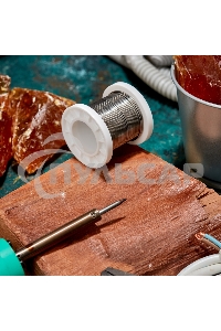 Припой ПОСу 95-5, 100г, Ø1мм, (олово 95%, сурьма 5%), бессвинцовый, ГОСТ 21931-76, катушка Rexant