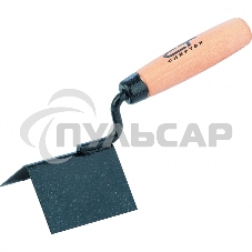 Кельма СИБРТЕХ угловая, 80x60x60 мм, стальная, для внешних углов, буковая ручка СИБРТЕХ 86311 Кельма СИБРТЕХ угловая, 80x60x60 мм, стальная, для внешних углов, буковая ручка СИБРТЕХ 86311