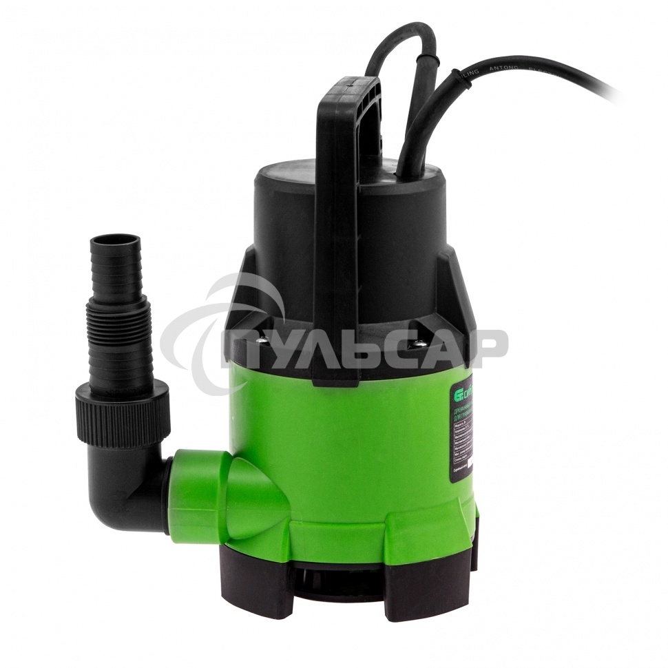 Дренажный насос СИБРТЕХ для грязной воды СДН450-35, 450 Вт, напор 5,5 м, 8000 л/ч 97263