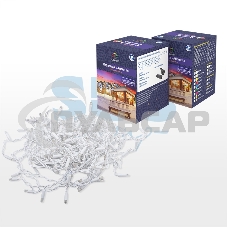 Гирлянда Neon-night Айсикл (бахрома) светодиодный, 1,8 х 0,5 м, белый провод, 230 В, диоды синие, 48 LED