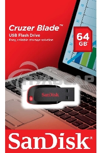 Флешка USB Sandisk 64 Gb Cruzer Blade SDCZ50-064G-B35 USB 2.0 черный/красный