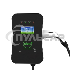 Зарядная станция S'OK Green Energy M3W Series Wallbox EV Charger SM3W10732542-7wf, 1-phase,7kw (32a/ 220v), ocpp 1.6j, rfid, wifi, lan, ip54, кабель 7.5м