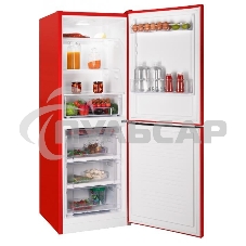 Холодильник Nordfrost NRB 161NF R красный двухкамерный 170/105 л морозилка снизу