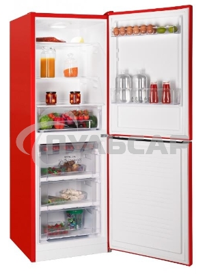 Холодильник Nordfrost NRB 161NF R красный двухкамерный 170/105 л морозилка снизу