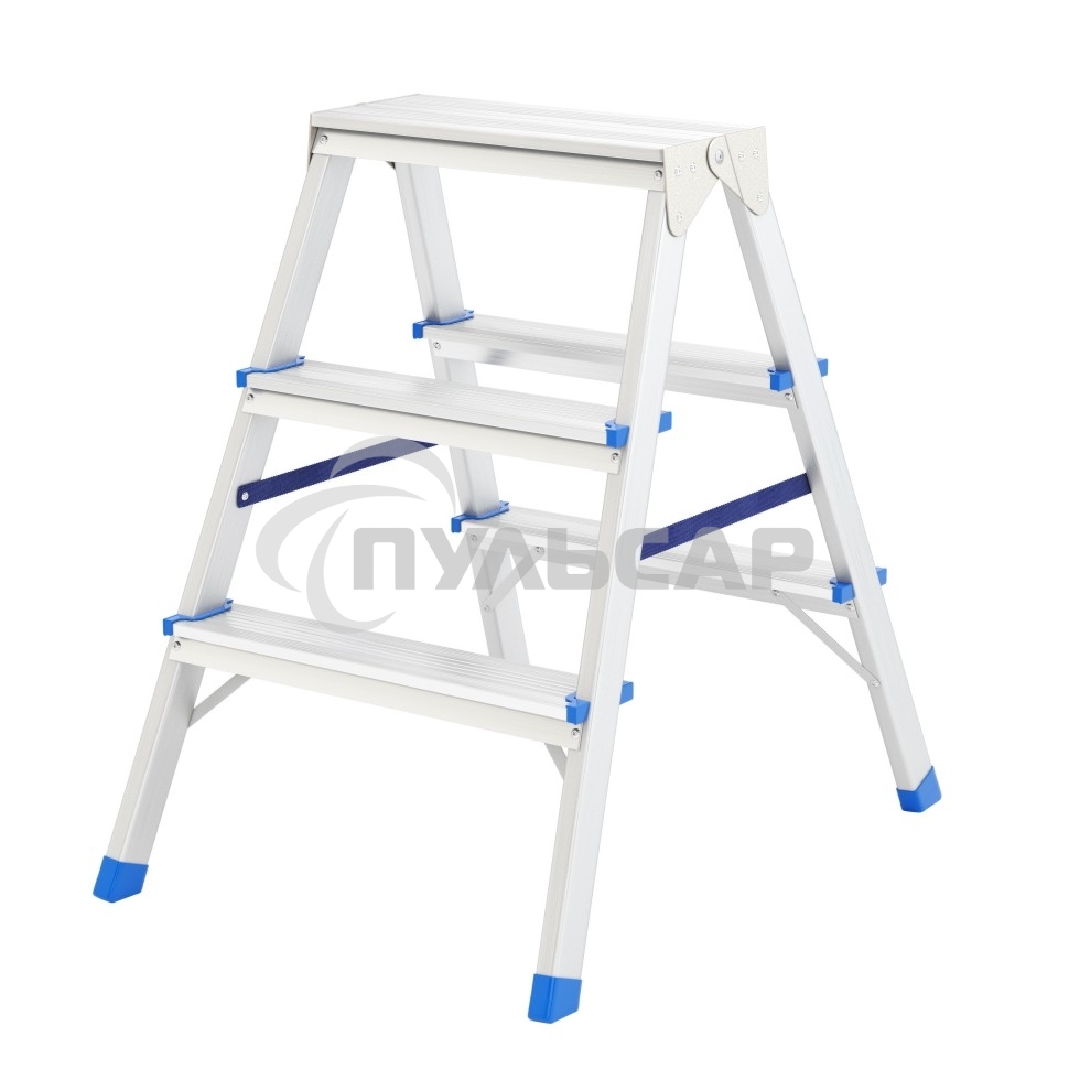 Стремянка Сибртех 97923 двусторонняя 3ст алюминиевая