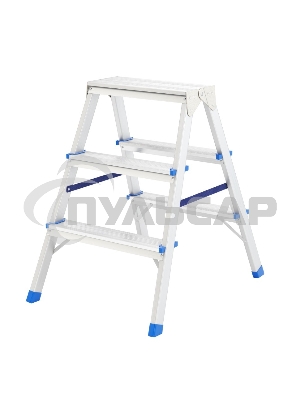 Стремянка Сибртех 97923 двусторонняя 3ст алюминиевая