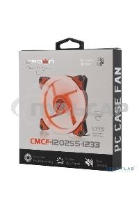 Вентилятор для корпуса Crown CMCF-12025S-1233 черный/оранжевый, 120 мм, 1650 об/мин, 23 дБ, 3 pin