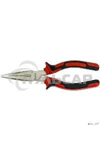 Длинногубцы Matrix NICKEL, 180 мм, изогнутые никелированные, двухкомпонентные рукоятки