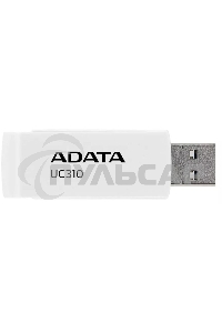 Флешка USB ADATA UC310 (UC310-64G-RWH), 64 Gb, USB 3.2 Gen 1, R/W 100/30, белый
