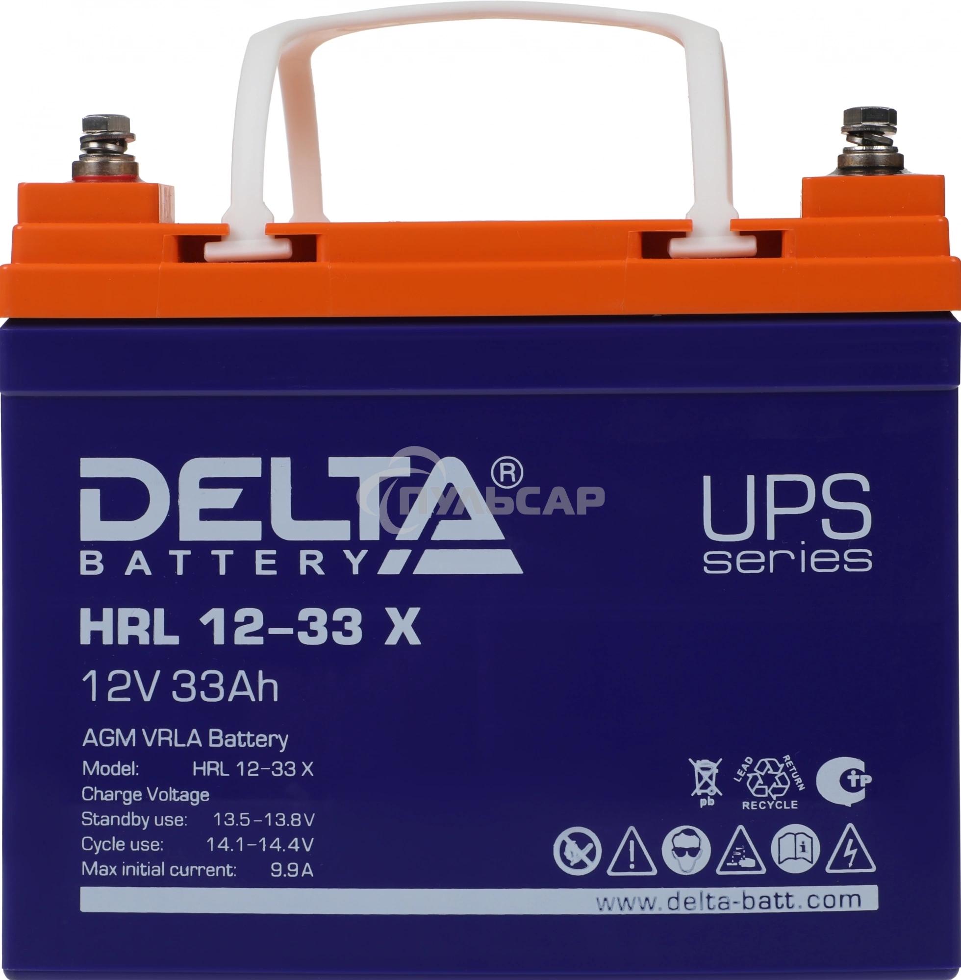 Батарея для ИБП Delta HRL 12-33 X 12В 33А·ч