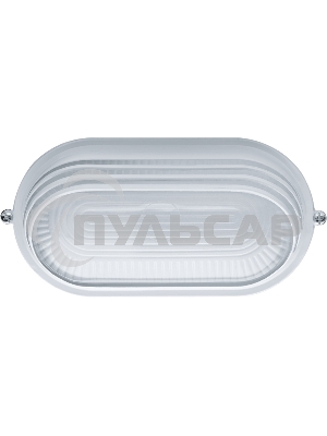 Светильник Navigator ЛОН NBL-O3-60-E27/WH 1х60Вт E27 IP54 (аналог НПБ 1407 бел. овал ресн. 60Вт)