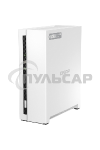 Сетевое хранилище SMB QNAP TS-133 NAS 1 HDD tray. ARM 4-core Cortex-A55 1.8GHz, ram 2 Gb (max), 1x1GbE, 1xUSB 2.0 port,1xUSB 3.2 Gen 1
