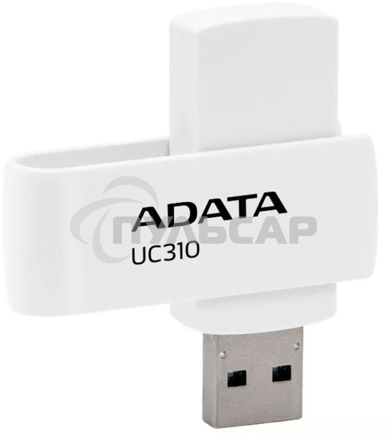 Флешка USB ADATA UC310 (UC310-64G-RWH), 64 Gb, USB 3.2 Gen 1, R/W 100/30, белый