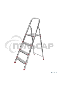 Стремянка металлическая 4 ступеньки, усиленный профиль Rexant 12-5054