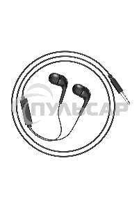 Наушники проводные-вставки с микрофоном Hoco M40 черный