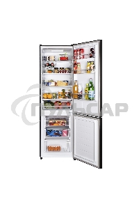 Холодильник Maunfeld MFF176SFSB черный двухкамерный 188/75л морозилка снизу, ручная разморозка