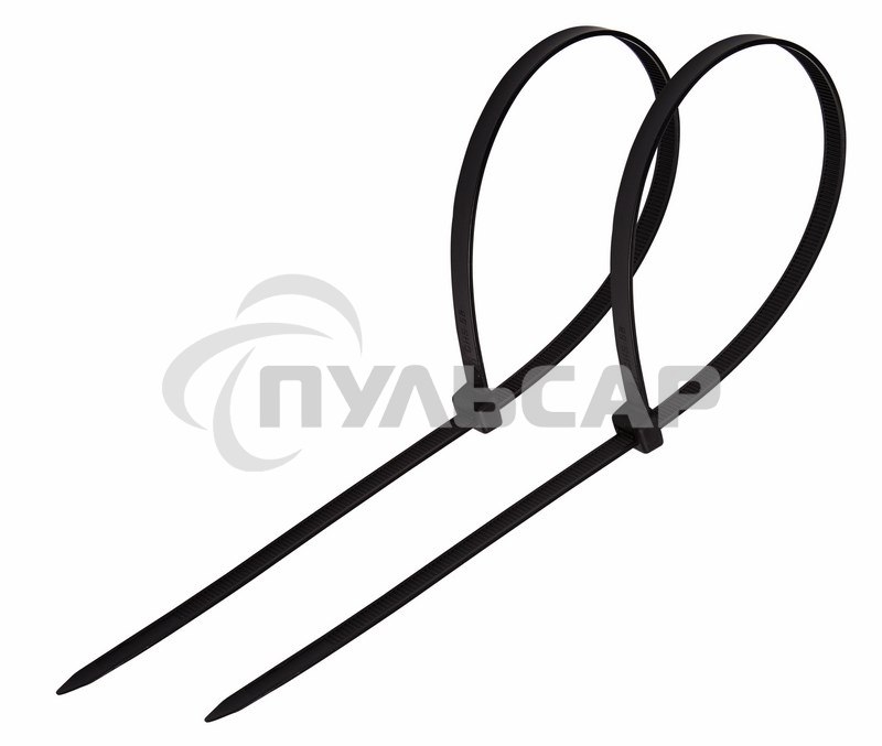 Хомут-стяжка кабельная нейлоновая Rexant 500 x4,8 мм, черная, упаковка 100 шт.