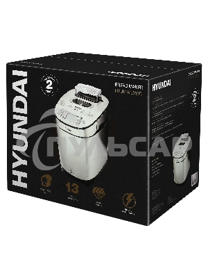 Хлебопечь Hyundai HYBM-M0313G 600Вт серебристый/черный