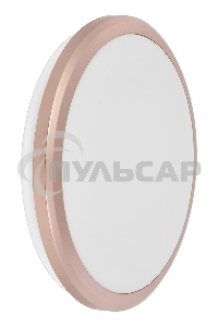 Светильник IEK LED ДПБ 3201 12Вт IP54 4000K круг розовое золото