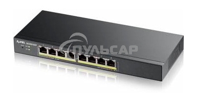 Коммутатор Smart L2 Zyxel GS1900-8, 8xGE, настольный, бесшумный