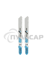 Пилка для электролобзика 75 мм 21 з/д 1,5-3 мм T118A (2 шт./уп.) (металл) Kranz