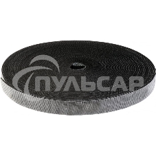 Хомут-липучка TWT шириной 20 мм, 30 м, черный