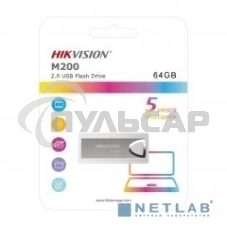Флешка USB R/W R/W Hikvision 64Gb HS-USB-M200/64G USB2.0 серебристый