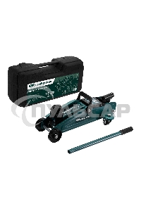 Домкрат гидравлический подкатной, Сибртех 2 т, 135-320 мм, в пласт. кейсе