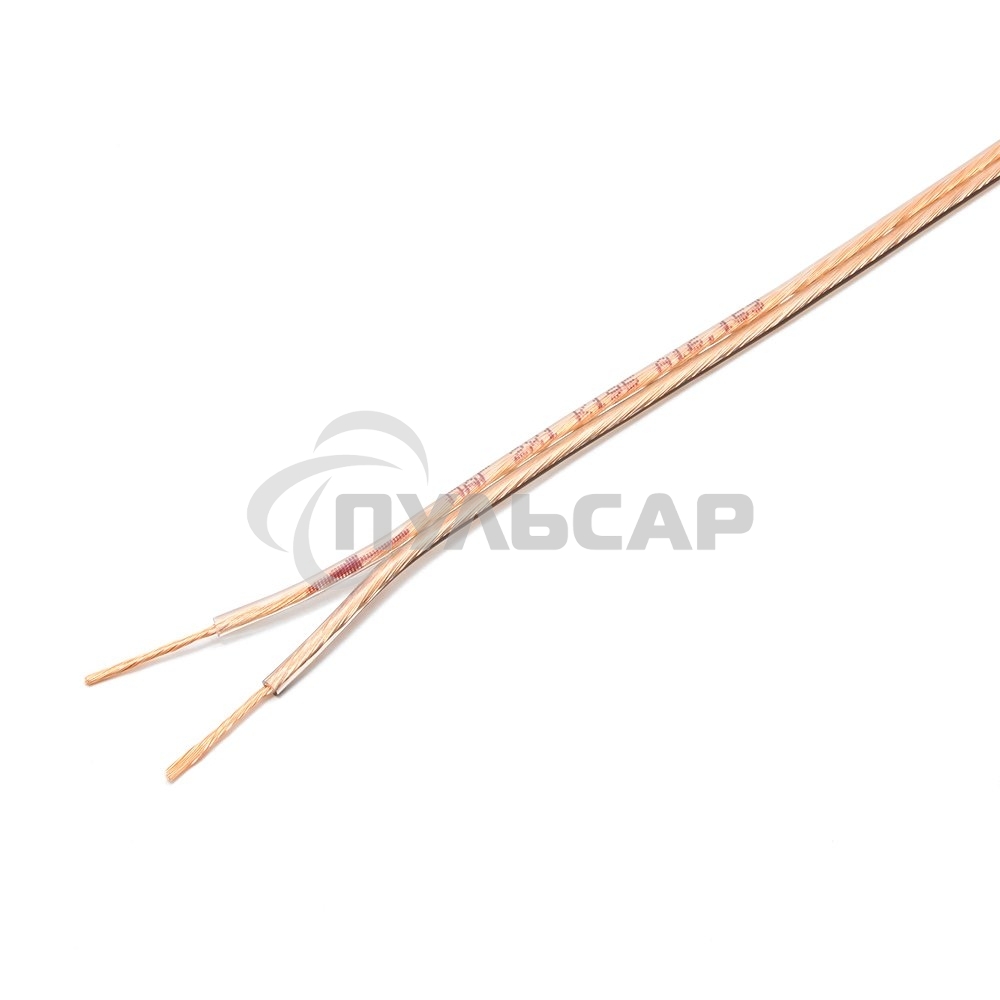 Акустический кабель Cablexpert CC-TC2x1,0-15M, прозрачный,  15 м, бухта