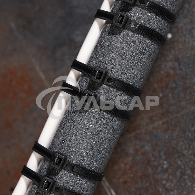 Хомут-стяжкa нейлоновая с тройным замком Rexant 250x4,8 мм, черная, упаковка 100 шт.