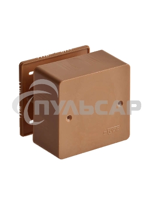 Коробка универсальная для кабель-каналов 85х85х45 корич. IP40 Рувинил 65015К
