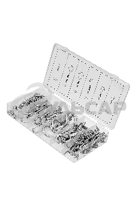 Набор крюков-саморезов СИБРТЕХ 2,5x25, 3x40, 5x65, 5x75, 6x45, 6x50 мм, 151 предм. СИБРТЕХ 47611