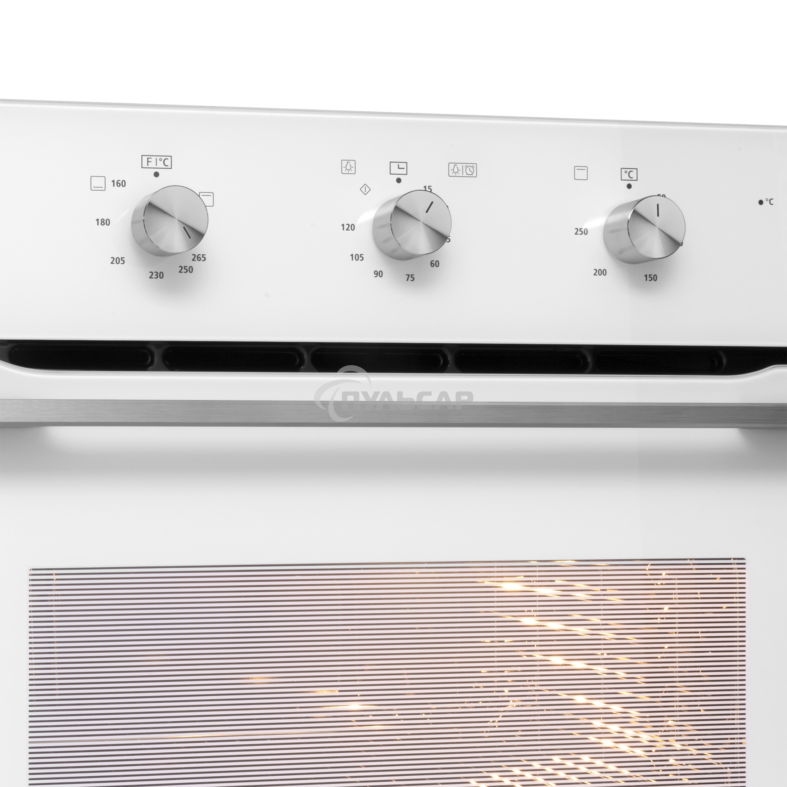 Шкаф духовой газовый с электрическим грилем Maunfeld MOGS703W, встраиваемый