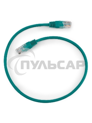 Патч-корд UTP Cablexpert кат.5e, 0.5м, литой, многожильный (зеленый)