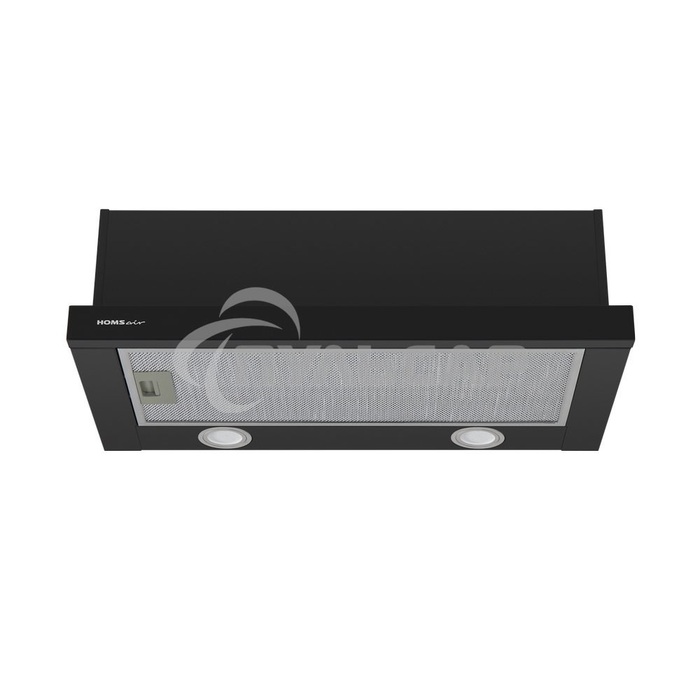 Вытяжка телескопическая HOMSair Flat 60 черный, 60 см, 520 куб. м/ч, 47 дБ