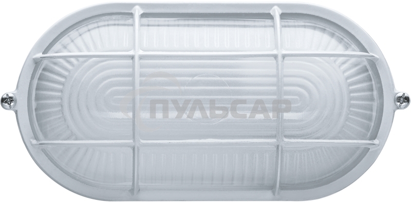 Светильник Navigator ЛОН NBL-O2-60-E27/WH 1х60Вт E27 IP54 (аналог НПБ 1402 бел. овал с решеткой 60Вт)